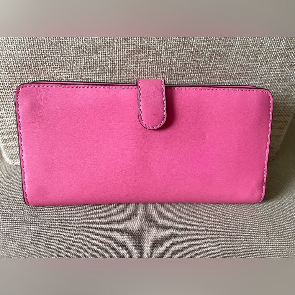 Coach Vibrant Pink Women's Wallet - Picture 3 of 10